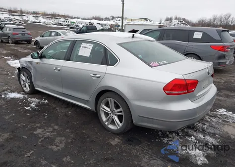 2014 Volkswagen Passat 2.0L Tdi Sel Premium из США, поврежденный, VIN 1VWCN7A35EC052565